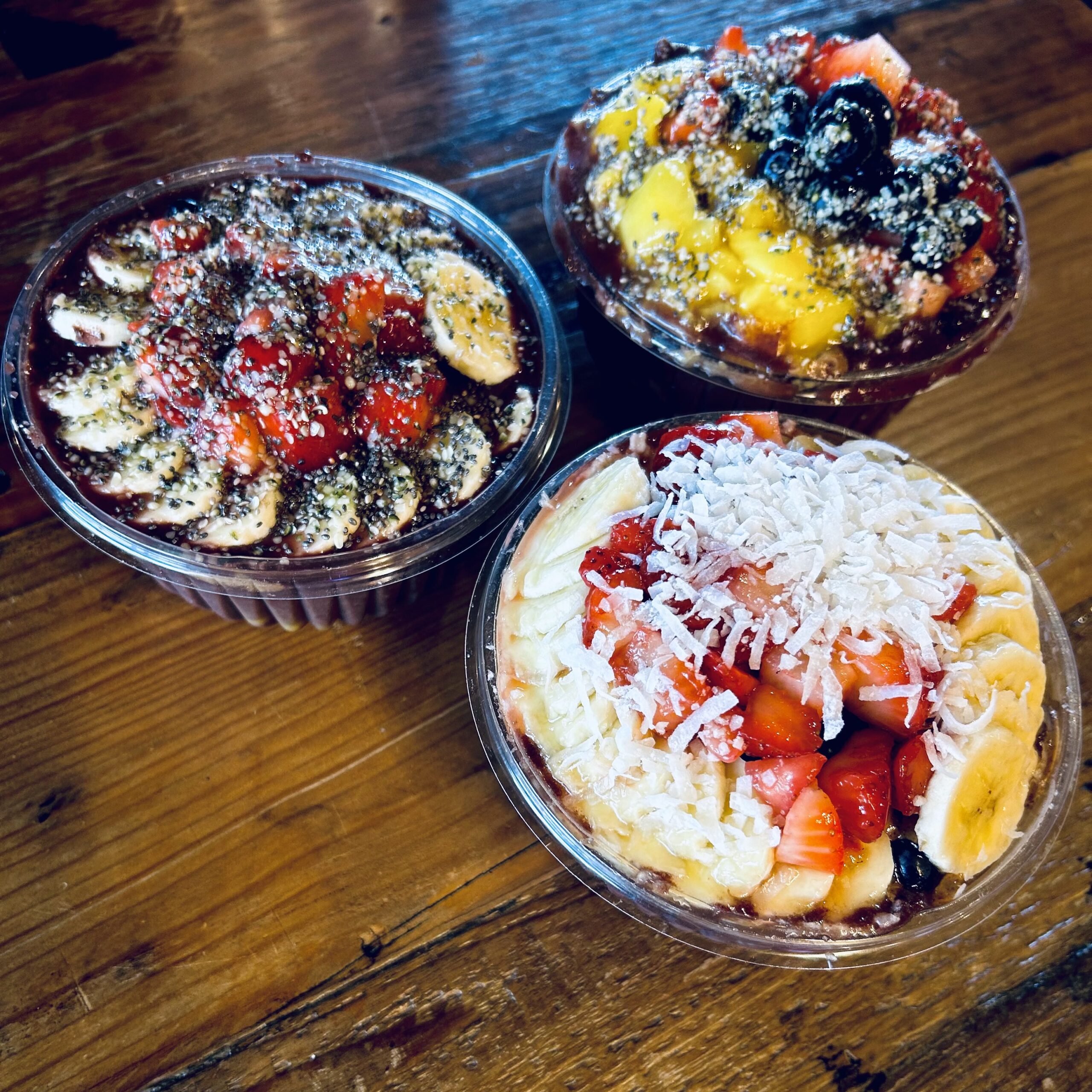 3 smoothie bowls