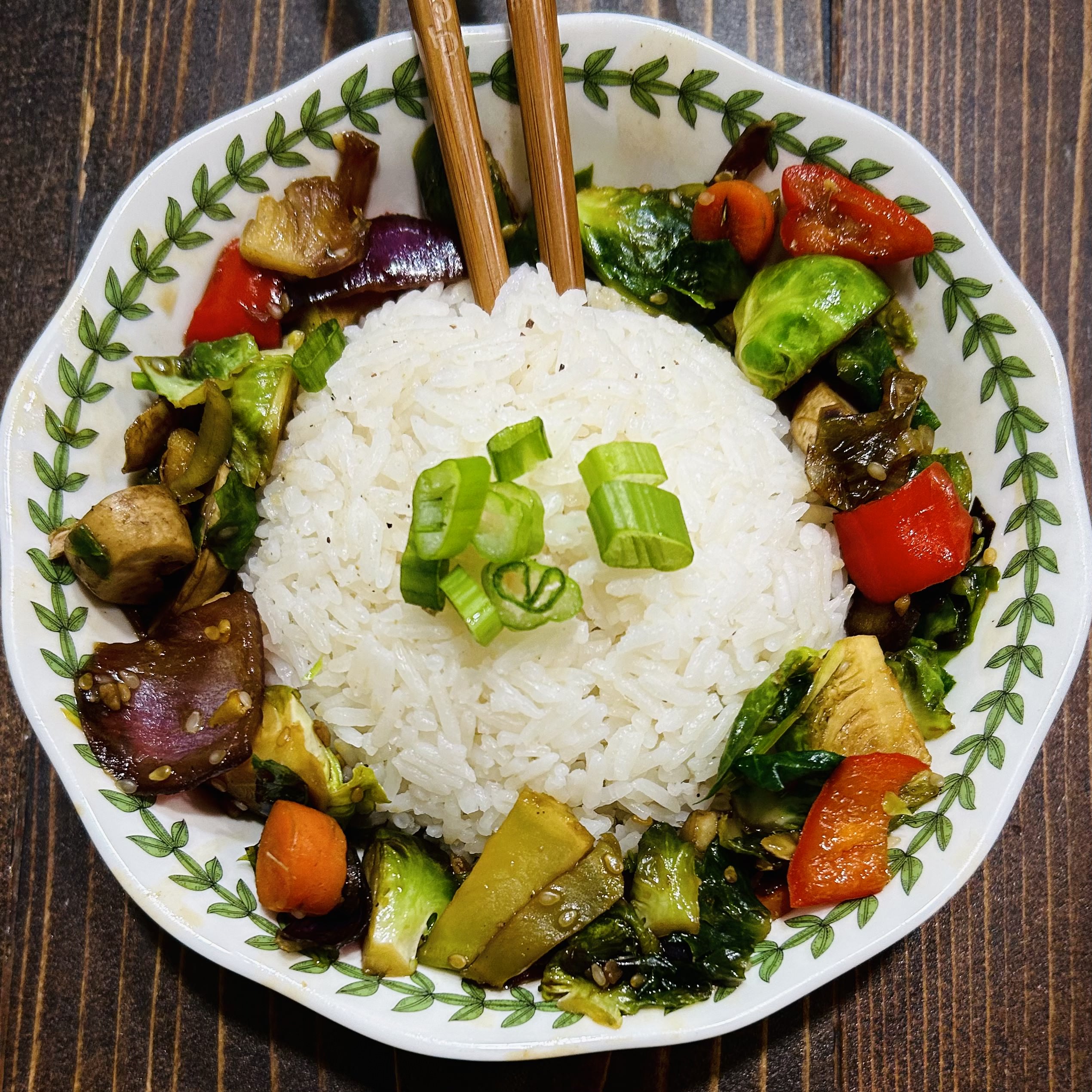 Rice and veggies